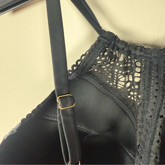 Adore Me Lianne Contour Plus Black Lace Bikini Top Size 0X - Picture 10 of 11